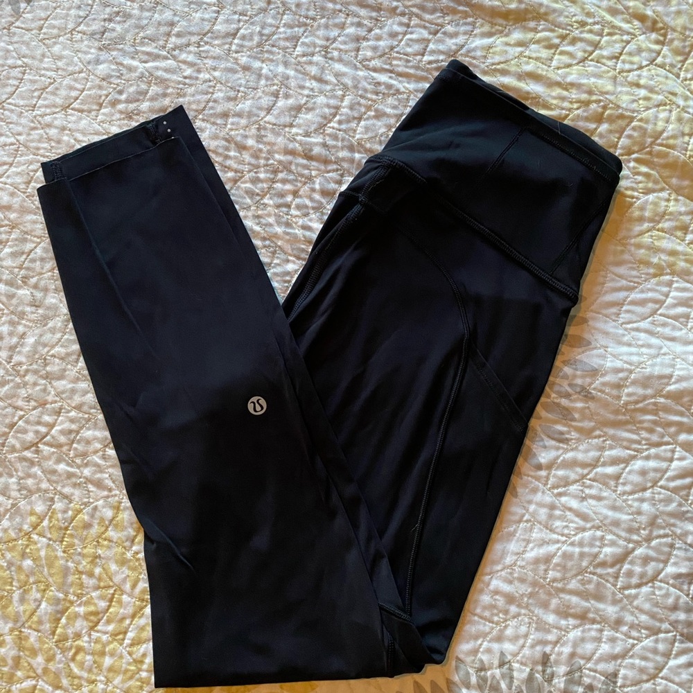 Lululemon Fast & Free Crop II size 6 black